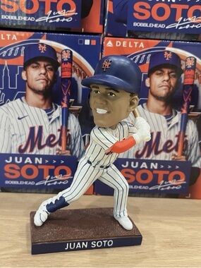 New York Mets Blue & White Pinstripe Player Bobblehead